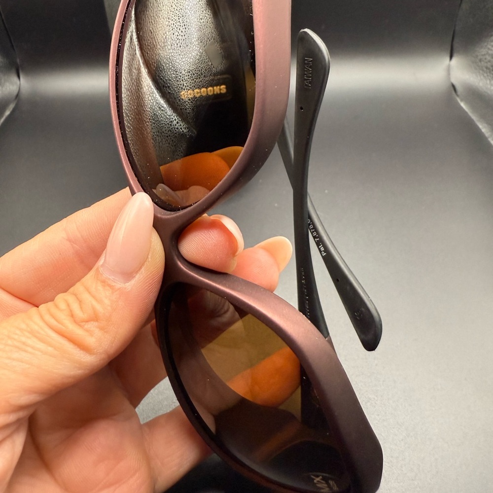 Cocoons Polarized Sunglasses Style Line (MX) Burgundy with Case Fit over - Picture 3 of 5